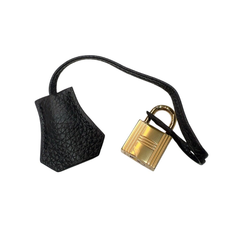 エルメス HERMES ケリータッチ28 C刻印　(2018年製) ブラック ゴールド金具 トゴ/アリゲーター レディース ハンドバッグ