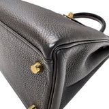 エルメス HERMES ケリータッチ28 C刻印　(2018年製) ブラック ゴールド金具 トゴ/アリゲーター レディース ハンドバッグ