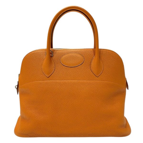 エルメス HERMES ボリード35 X刻印　(2016年製) オレンジ　シルバー金具 トリヨンクレマンス レディース ハンドバッグ
