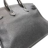 エルメス HERMES バーキン25 □O刻　(2011年製) ブラック　シルバー金具 トゴ レディース ハンドバッグ