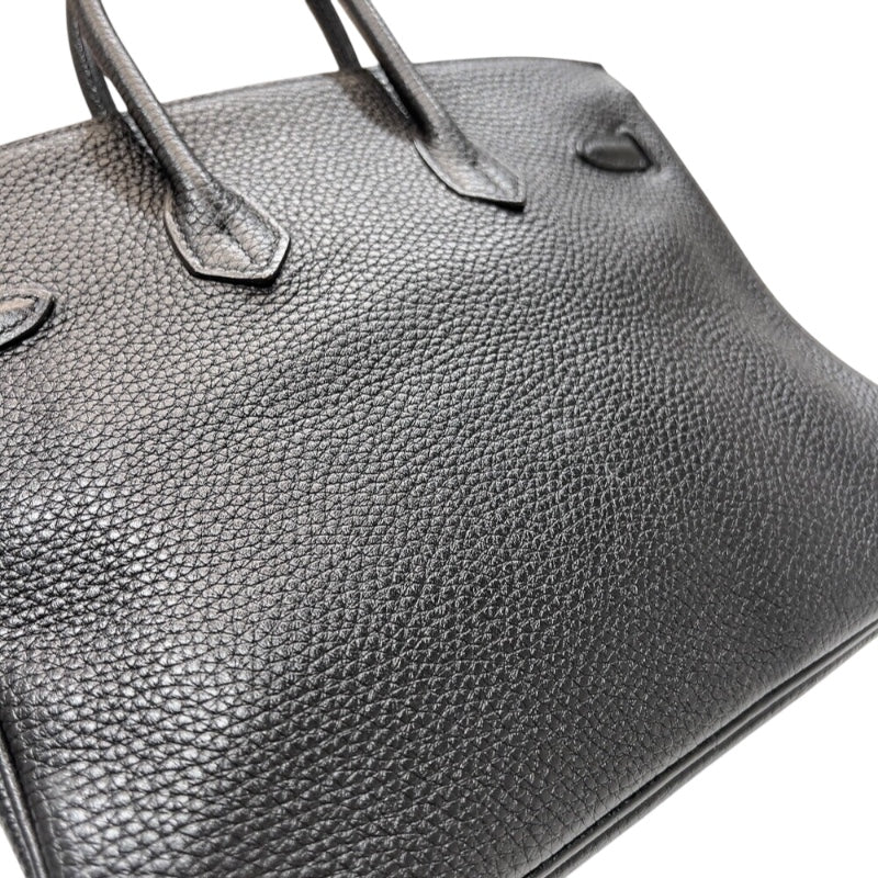 エルメス HERMES バーキン25 □O刻　(2011年製) ブラック　シルバー金具 トゴ レディース ハンドバッグ