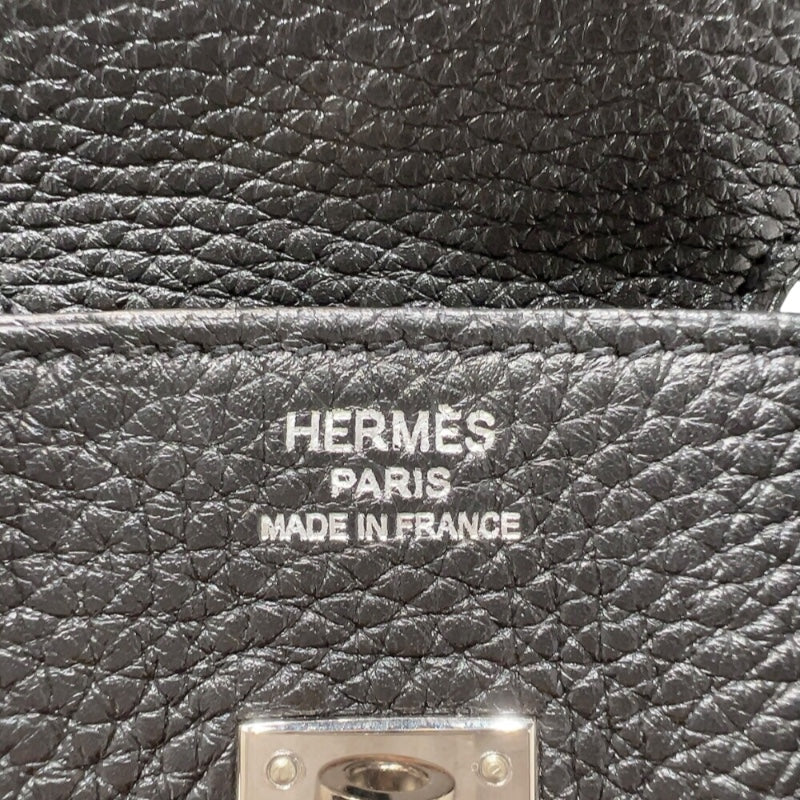 エルメス HERMES バーキン25 □O刻　(2011年製) ブラック　シルバー金具 トゴ レディース ハンドバッグ