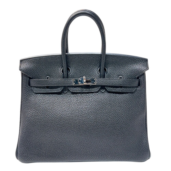 エルメス HERMES バーキン25 □O刻　(2011年製) ブラック　シルバー金具 トゴ レディース ハンドバッグ