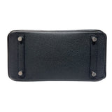 エルメス HERMES バーキン25 □O刻　(2011年製) ブラック　シルバー金具 トゴ レディース ハンドバッグ
