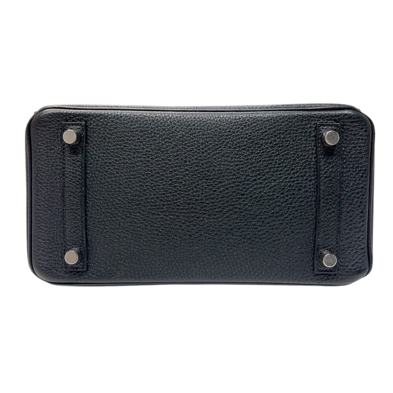エルメス HERMES バーキン25 □O刻　(2011年製) ブラック　シルバー金具 トゴ レディース ハンドバッグ