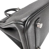 エルメス HERMES バーキン25 □O刻　(2011年製) ブラック　シルバー金具 トゴ レディース ハンドバッグ