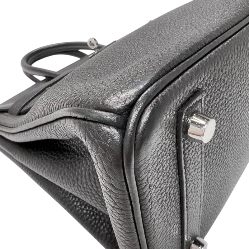 エルメス HERMES バーキン25 □O刻　(2011年製) ブラック　シルバー金具 トゴ レディース ハンドバッグ