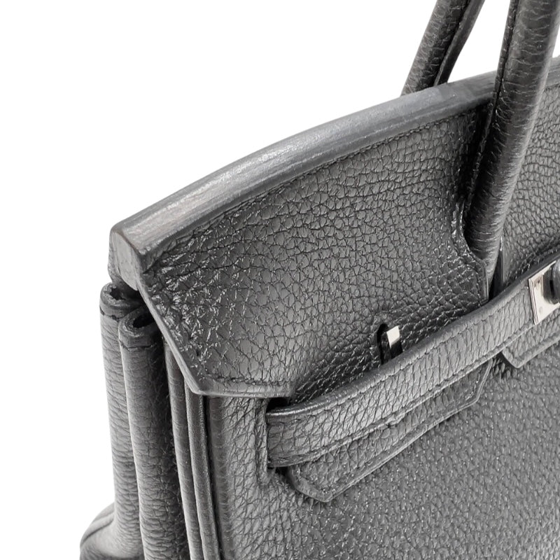 エルメス HERMES バーキン25 □O刻　(2011年製) ブラック　シルバー金具 トゴ レディース ハンドバッグ