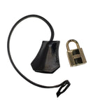 エルメス HERMES ケリー28　外縫い 〇Y刻印　(1995年製) ブラック ゴールド金具 ボックスカーフ レディース ハンドバッグ