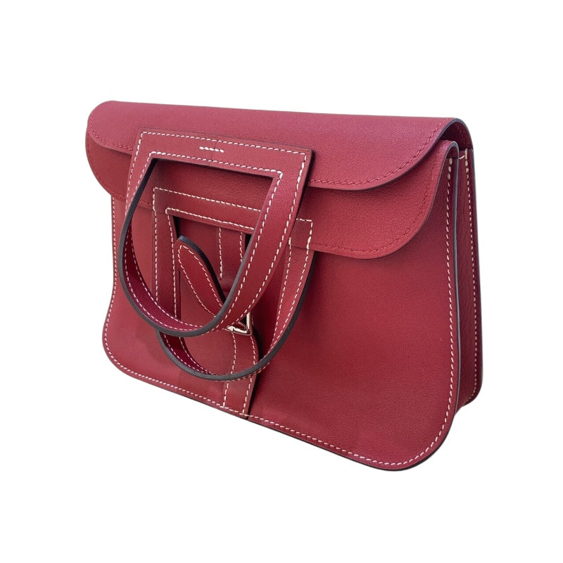 エルメス HERMES アルザン ミニ X刻 ルージュグレナ シルバー