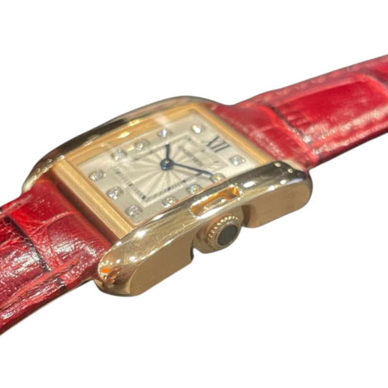 カルティエ Cartier タンク　アングレーズ　SM WJTA0007 K18ピンクゴールド/革ベルト レディース 腕時計