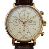 インターナショナルウォッチカンパニー IWC ポートフィノ クロノグラフ IW391020 K18PG/革ベルト 自動巻き メンズ 腕時計