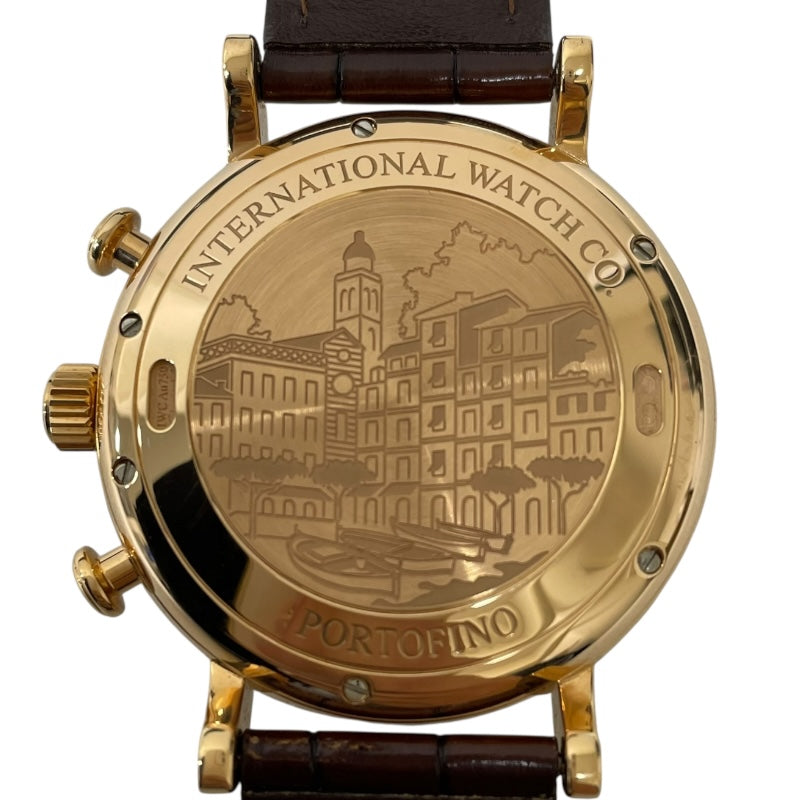 インターナショナルウォッチカンパニー IWC ポートフィノ クロノグラフ IW391020 K18PG/革ベルト 自動巻き メンズ 腕時計
