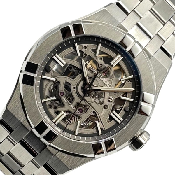 モーリス・ラクロア MAURICE LACROIX アイコン オートマティック スケルトン 39mm AI6007-SS002-030-1 スケルトン SS メンズ 腕時計