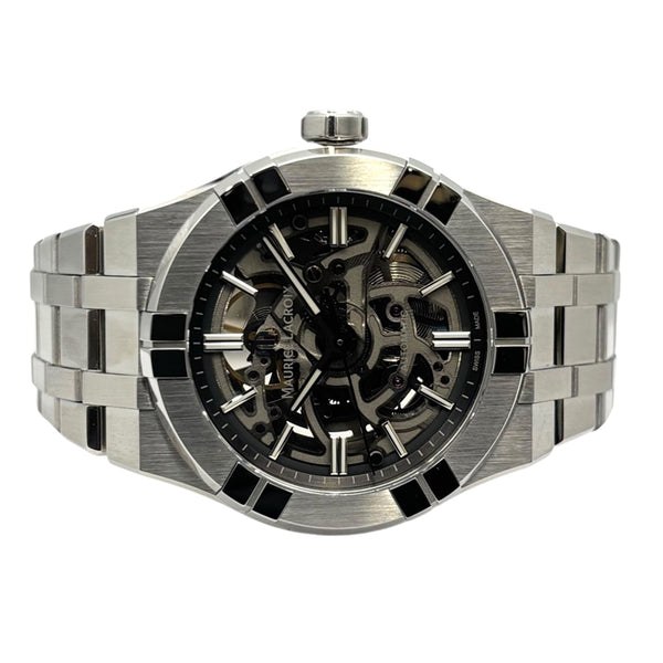 モーリス・ラクロア MAURICE LACROIX アイコン オートマティック スケルトン 39mm AI6007-SS002-030-1 スケルトン SS メンズ 腕時計