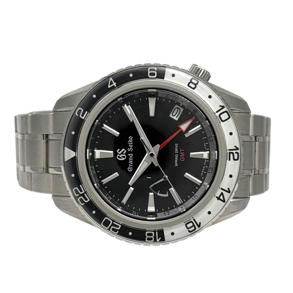 セイコー SEIKO グランドセイコー スポーツコレクション スプリングドライブ GMT SBGE277 ブラック SS メンズ 腕時計