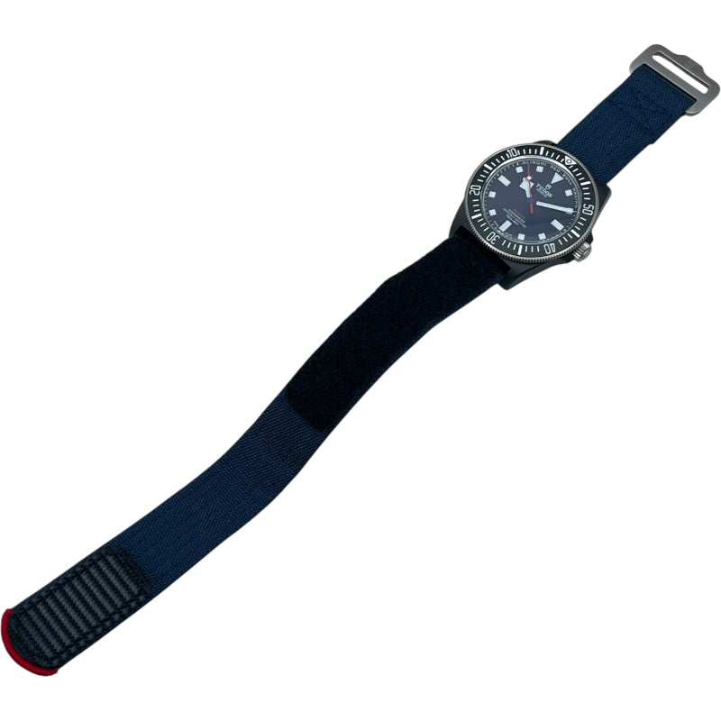 チューダー/チュードル TUDOR ぺラゴス FXD アリンギ・レッドブル・レーシング コラボモデル 25707KN マットブルー ブラックカーボン/チタン(リューズ)/純正ベルト 自動巻き メンズ 腕時計