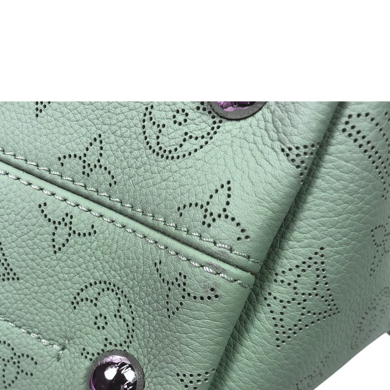 ルイ・ヴィトン LOUIS VUITTON ヒナPM M55905 ヴェールラグーン シルバー金具 マヒナ レディース ハンドバッグ