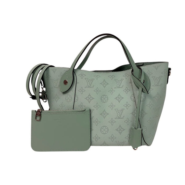 ルイ・ヴィトン LOUIS VUITTON ヒナPM M55905 ヴェールラグーン シルバー金具 マヒナ レディース ハンドバッグ