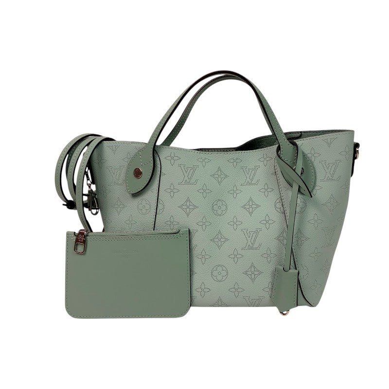 ルイ・ヴィトン LOUIS VUITTON ヒナPM M55905 ヴェールラグーン シルバー金具 マヒナ レディース ハンドバッグ
