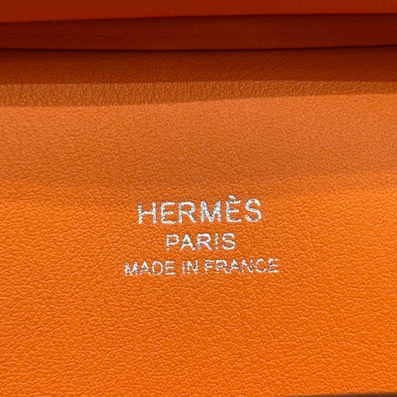 エルメス HERMES ジプシエールミニ B刻 オレンジ シルバー金具 スイフト レディース ショルダーバッグ
