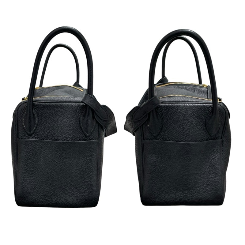 エルメス HERMES リンディ30 D刻 ブラック　ゴールド金具 トリヨン レディース ショルダーバッグ