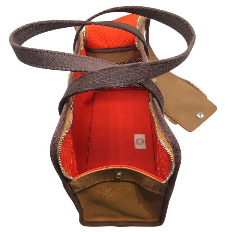 エルメス HERMES 犬用バッグ フォーヴ・フー SV金具 トワル