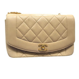 シャネル CHANEL ダイアナチェーンショルダーバッグ A01164 ゴールド金具 ラムスキン レディース ショルダーバッグ