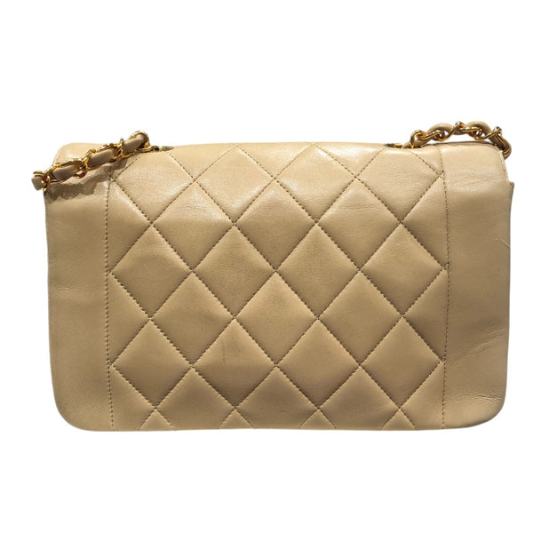 シャネル CHANEL ダイアナチェーンショルダーバッグ A01164 ゴールド金具 ラムスキン レディース ショルダーバッグ