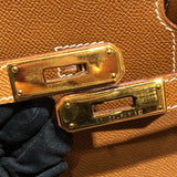 エルメス HERMES オータクロア32 □B刻 ゴールド ゴールド金具 クシュベル ユニセックス ハンドバッグ