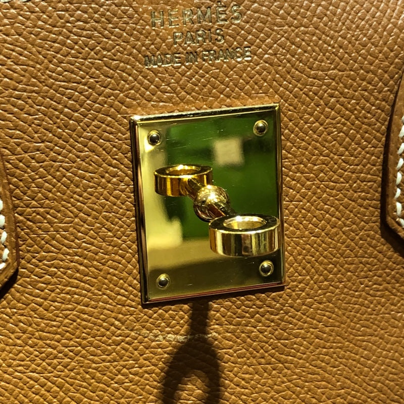 エルメス HERMES オータクロア32 □B刻 ゴールド ゴールド金具 クシュベル ユニセックス ハンドバッグ