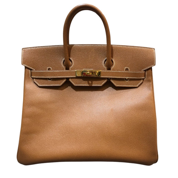 エルメス HERMES オータクロア32 □B刻 ゴールド ゴールド金具 クシュベル ユニセックス ハンドバッグ