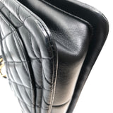 シャネル CHANEL マトラッセチェーンショルダーバック ブラック ゴールド金具 ラム レディース ハンドバッグ