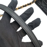シャネル CHANEL マトラッセチェーンショルダーバック ブラック ゴールド金具 ラム レディース ハンドバッグ