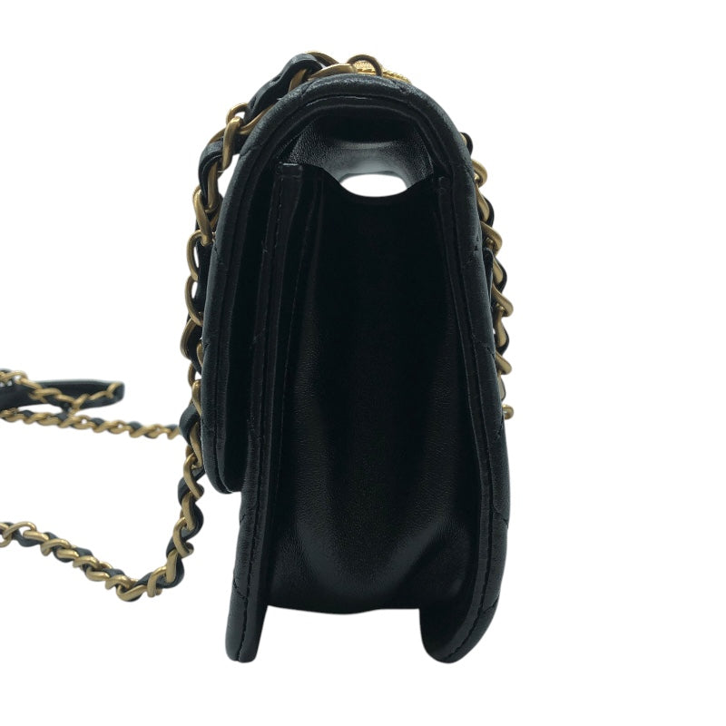 シャネル CHANEL マトラッセチェーンショルダーバック ブラック
