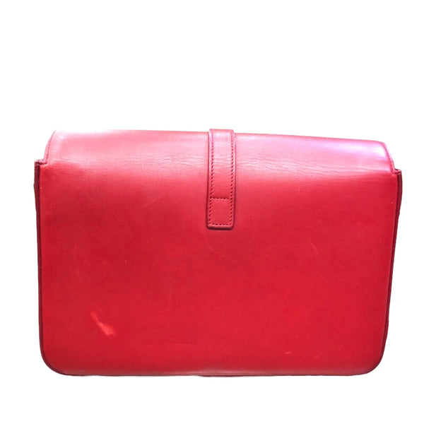 サンローラン SAINT LAURENT ユニベルシテ　ショルダーバッグ 357403 レッド　ゴールド金具 カーフ ユニセックス ショルダーバッグ