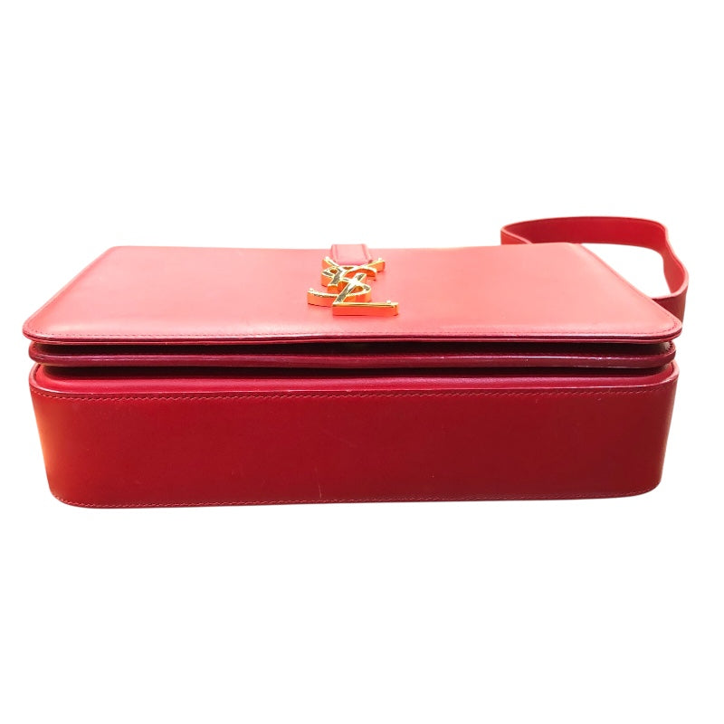 サンローラン SAINT LAURENT ユニベルシテ　ショルダーバッグ 357403 レッド　ゴールド金具 カーフ ユニセックス ショルダーバッグ