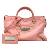 バレンシアガ BALENCIAGA ザ シティ 420821 ピンク レザー レディース ショルダーバッグ