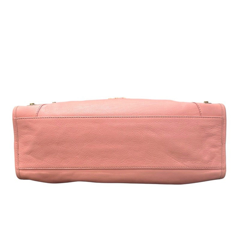 バレンシアガ BALENCIAGA ザ シティ 420821 ピンク レザー レディース ショルダーバッグ