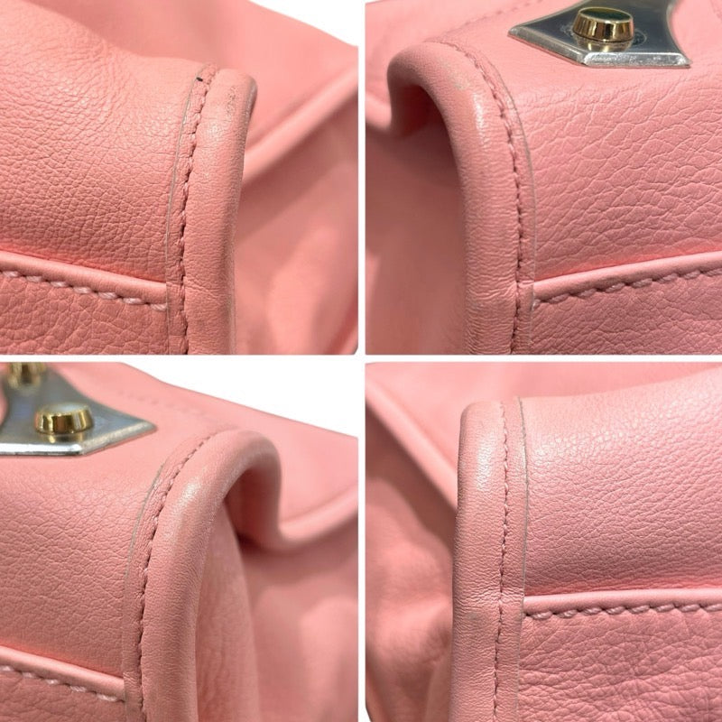 バレンシアガ BALENCIAGA ザ シティ 420821 ピンク レザー レディース ショルダーバッグ