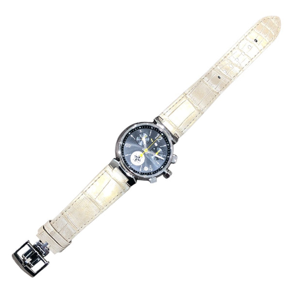 ルイ・ヴィトン LOUIS VUITTON タンブール ラブリーカップ クロノグラフ Q11BG0 ブラック ステンレススチール SS メンズ 腕時計