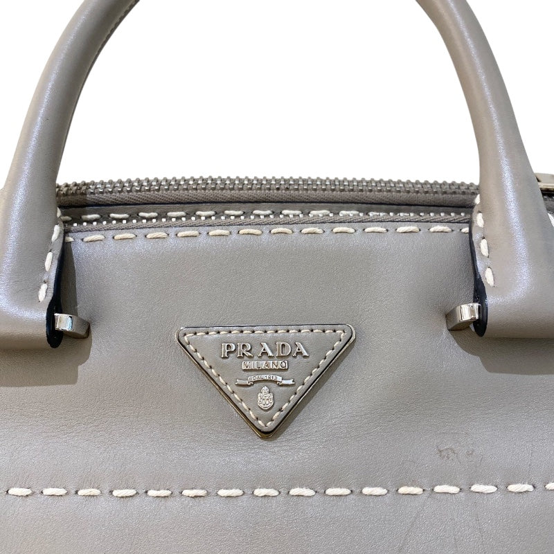 プラダ PRADA 2WAY ハンドバッグ BN2857 グレー レザー レディース ハンドバッグ