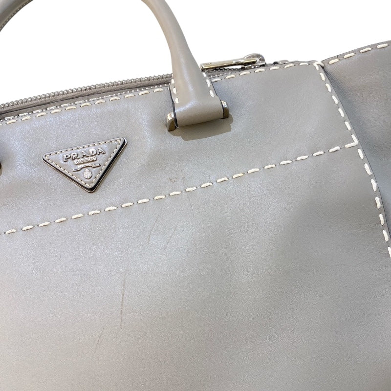 プラダ PRADA 2WAY ハンドバッグ BN2857 グレー レザー