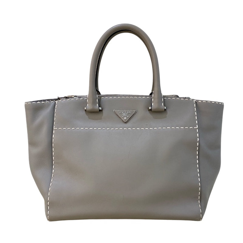 プラダ PRADA 2WAY ハンドバッグ BN2857 グレー レザー レディース ハンドバッグ