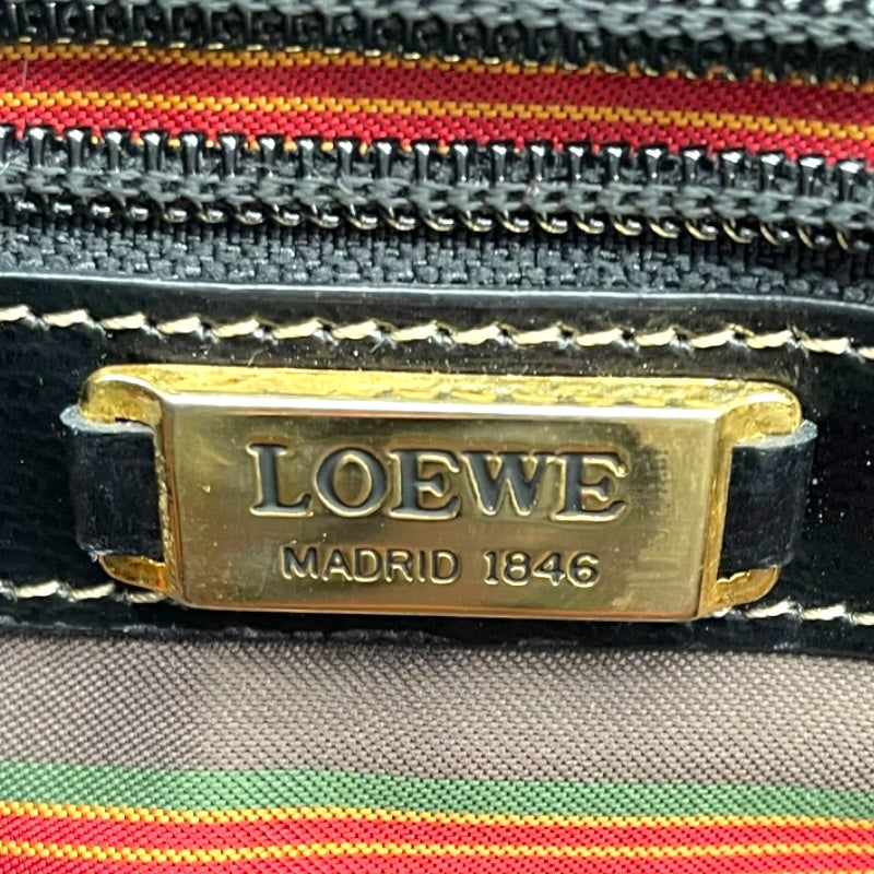 ロエベ LOEWE ベラスケス ハンド ブラック レザー レディース ハンドバッグ