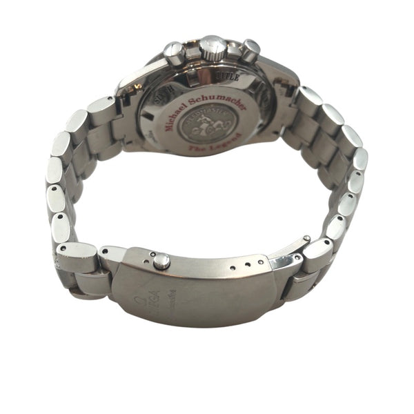 オメガ OMEGA スピードマスター レジェンド ミハエル・シューマッハ 3559.32 ホワイト SS 自動巻き メンズ 腕時計