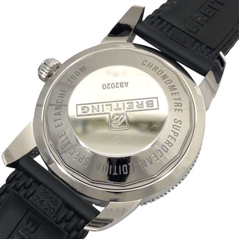 ブライトリング BREITLING スーパーオーシャンヘリテージ2 B20 AB2020 グリーン SS/ラバーストラップ 自動巻き メンズ 腕時計