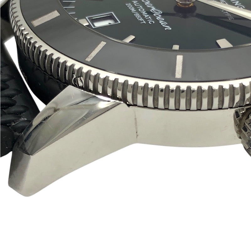 ブライトリング BREITLING スーパーオーシャンヘリテージ2 B20 AB2020 グリーン SS/ラバーストラップ 自動巻き メンズ 腕時計