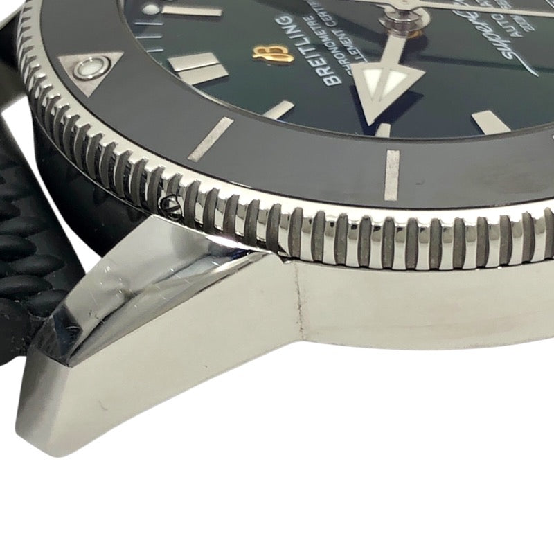 ブライトリング BREITLING スーパーオーシャンヘリテージ2 B20 AB2020 グリーン SS/ラバーストラップ 自動巻き メンズ 腕時計
