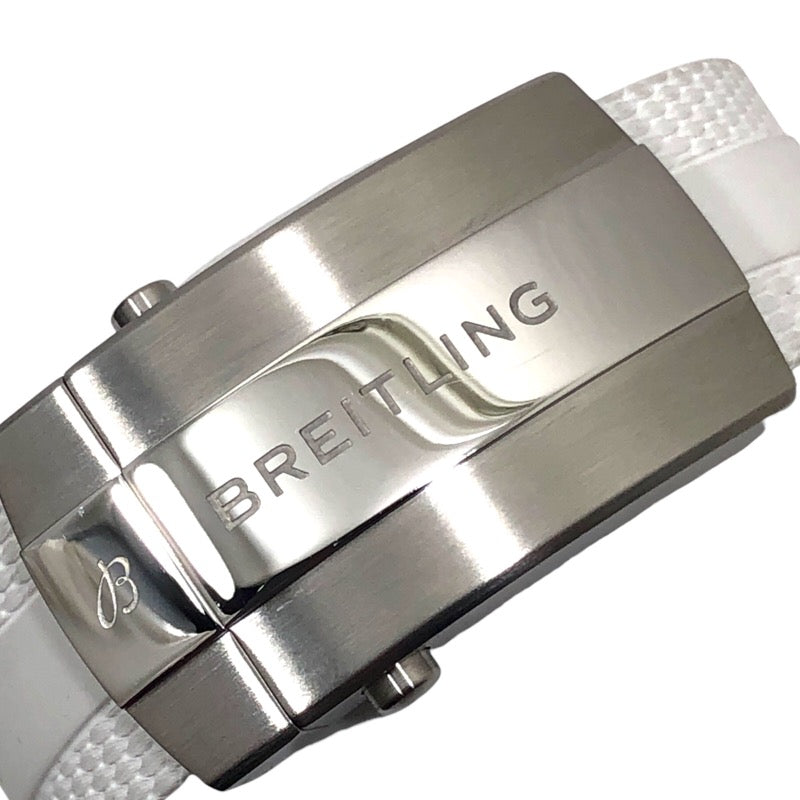 ブライトリング BREITLING スーパーオーシャン オートマチック42 ジャパンエディション A17375 ホワイト SS/ラバーベルト メンズ 腕時計